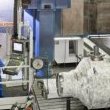 Gantry milling machine operator - view of the machined ball for oil rig