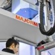 Operator on the visual display unit of CMA's gantry milling machine 